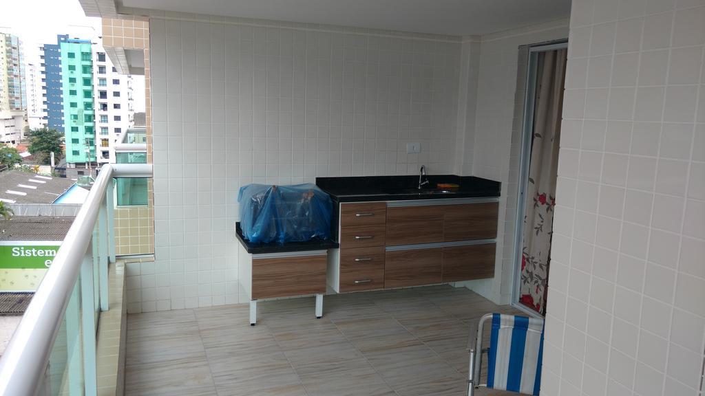 Apartamento No Canto Do Forte, Luxuoso E Confortavel, 2 Suites, Varanda Gourmet プライア・グランデ エクステリア 写真
